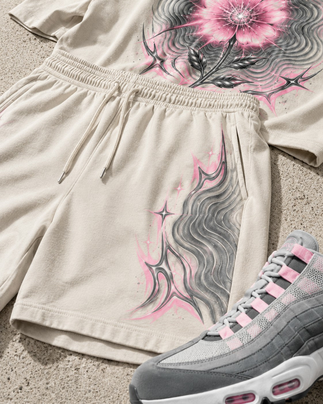 Pink/Grey Short Set, lifestyle 3