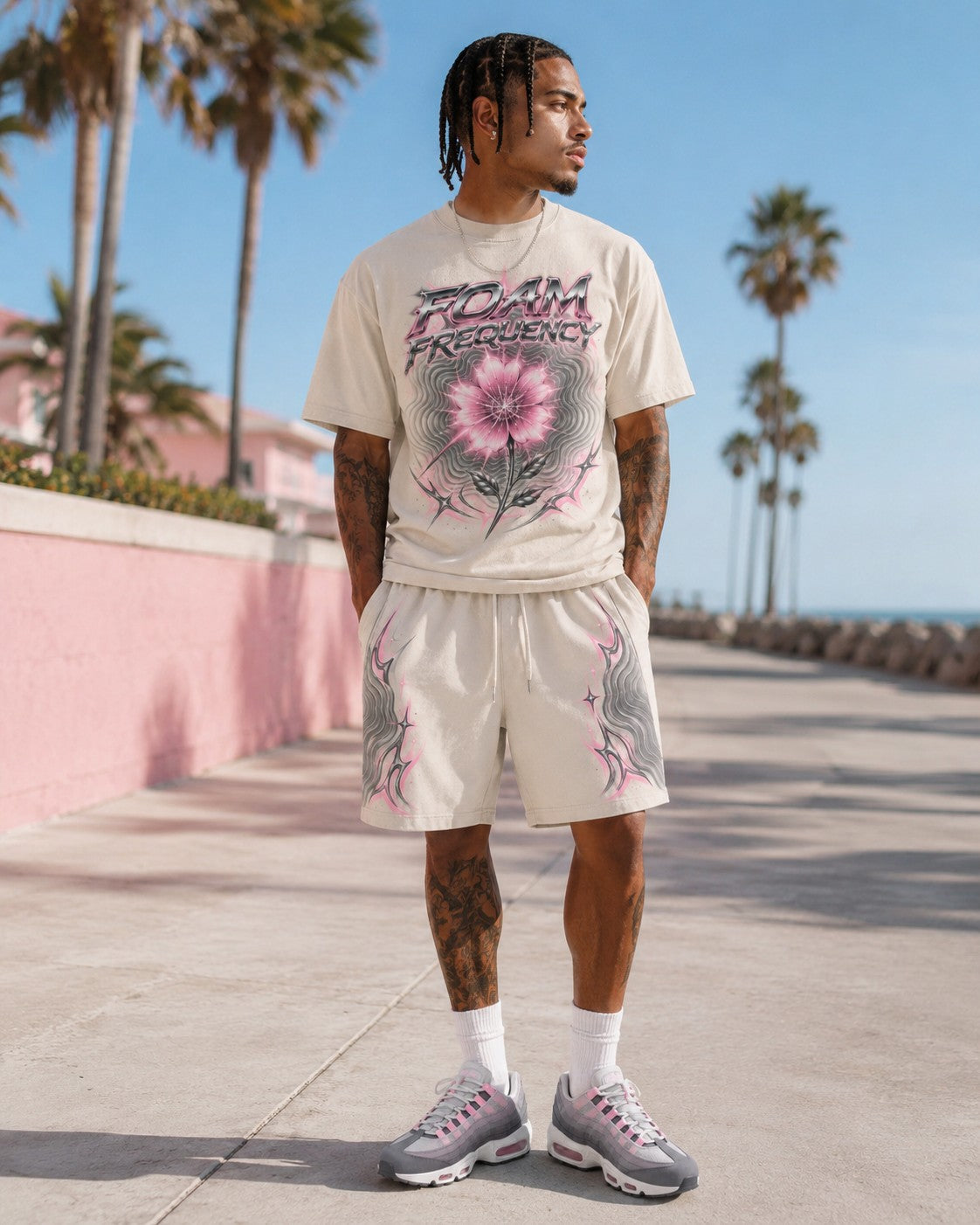 Pink/Grey Short Set, lifestyle 4