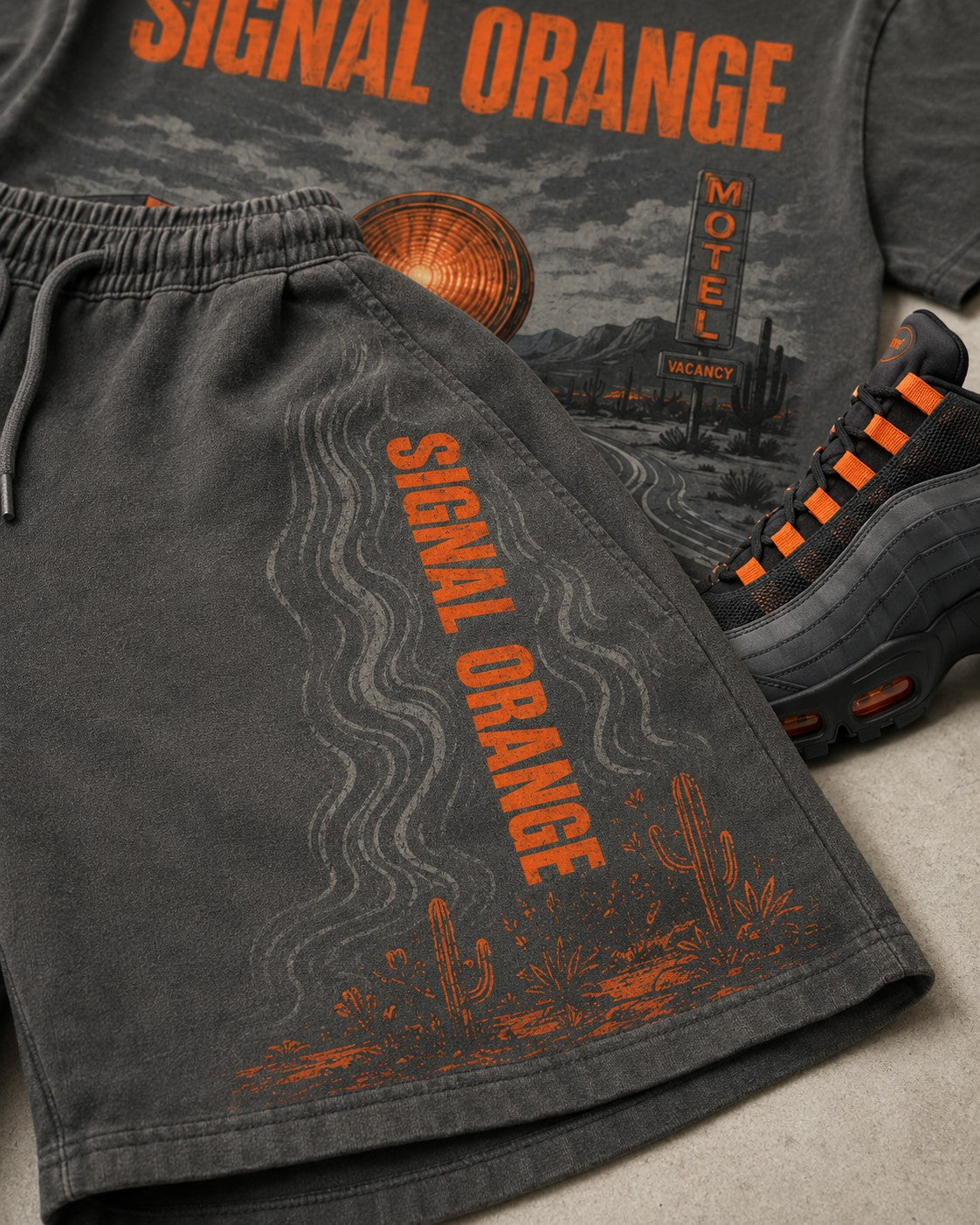 Orange/Grey Short Set, lifestyle 3