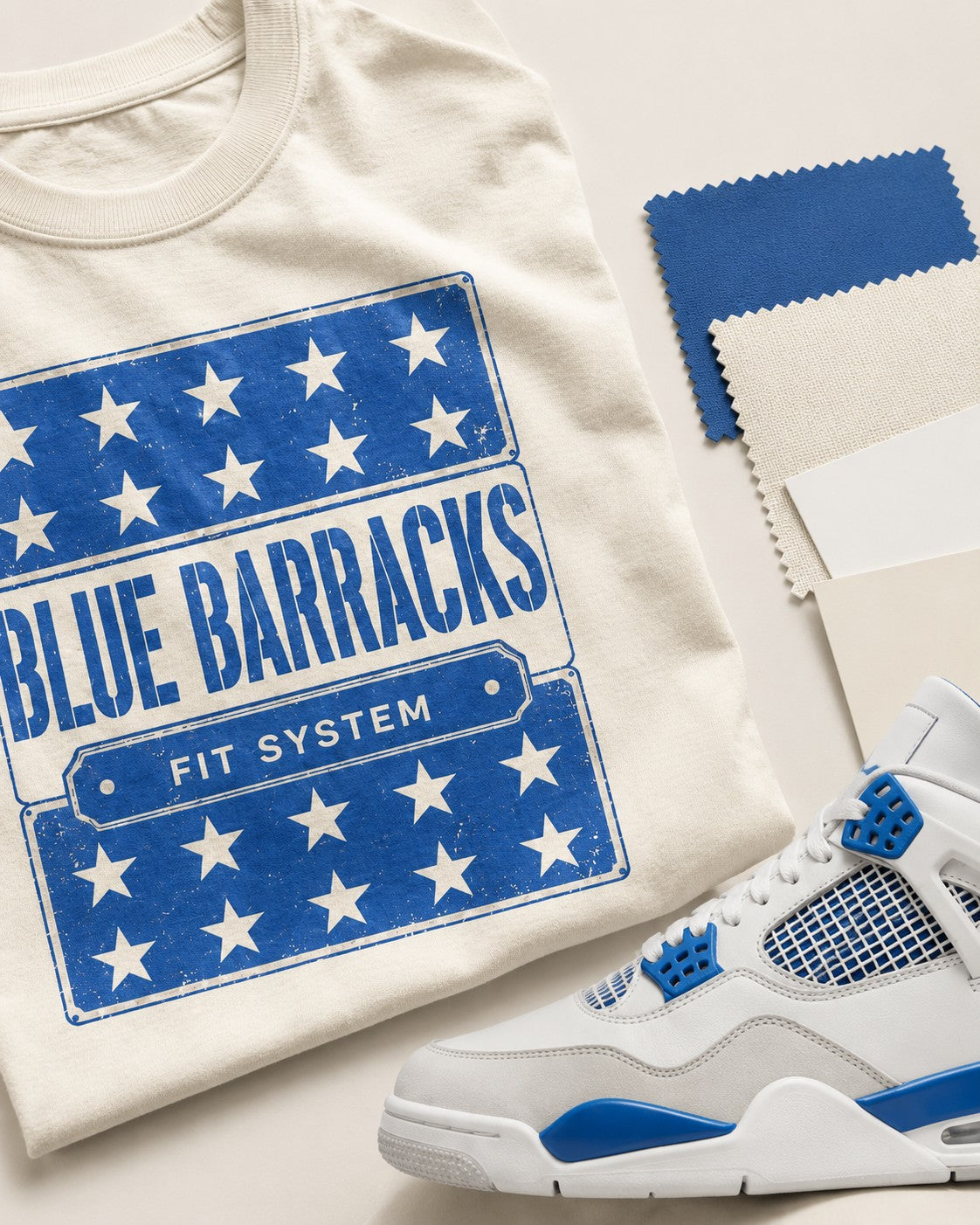 Blue/White Graphic Tee, lifestyle 4