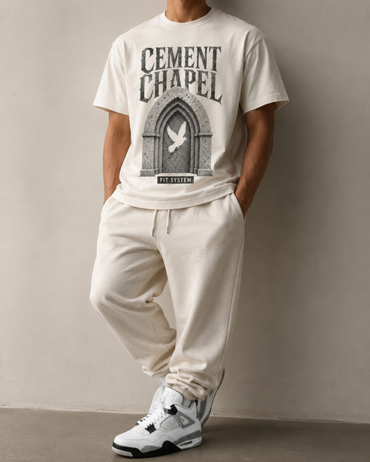 White/Grey Graphic Tee, lifestyle 1