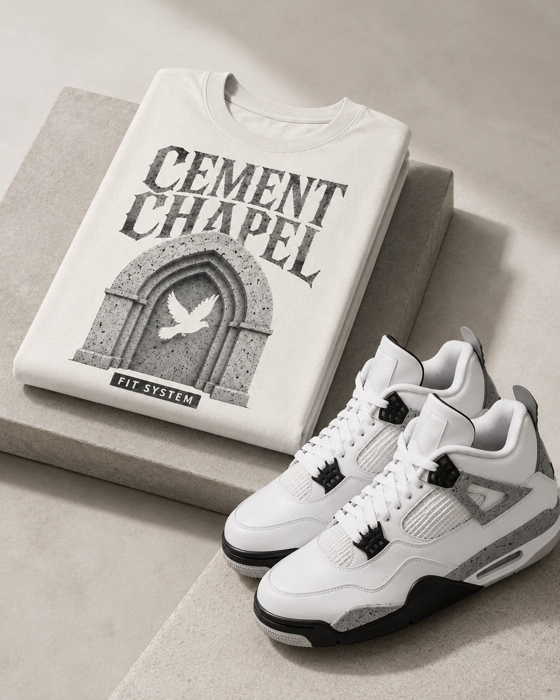 White/Grey Graphic Tee, lifestyle 3