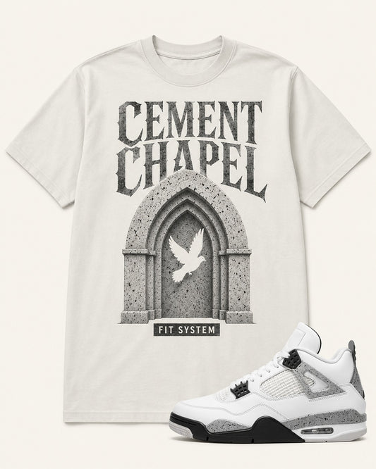 White/Grey Graphic Tee, front