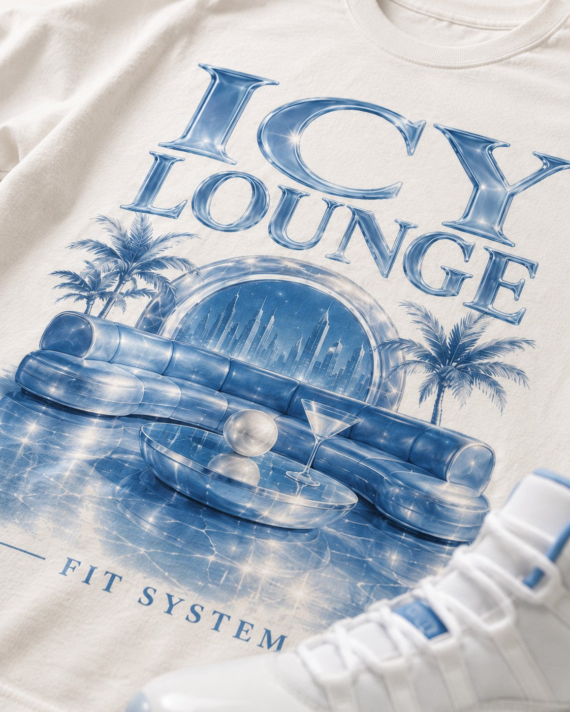 Blue/White Graphic Tee, lifestyle 2
