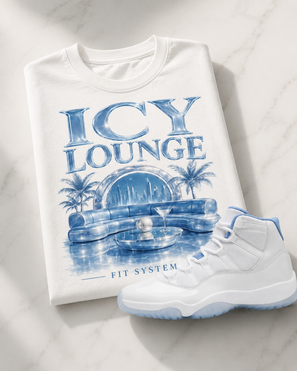Blue/White Graphic Tee, lifestyle 3