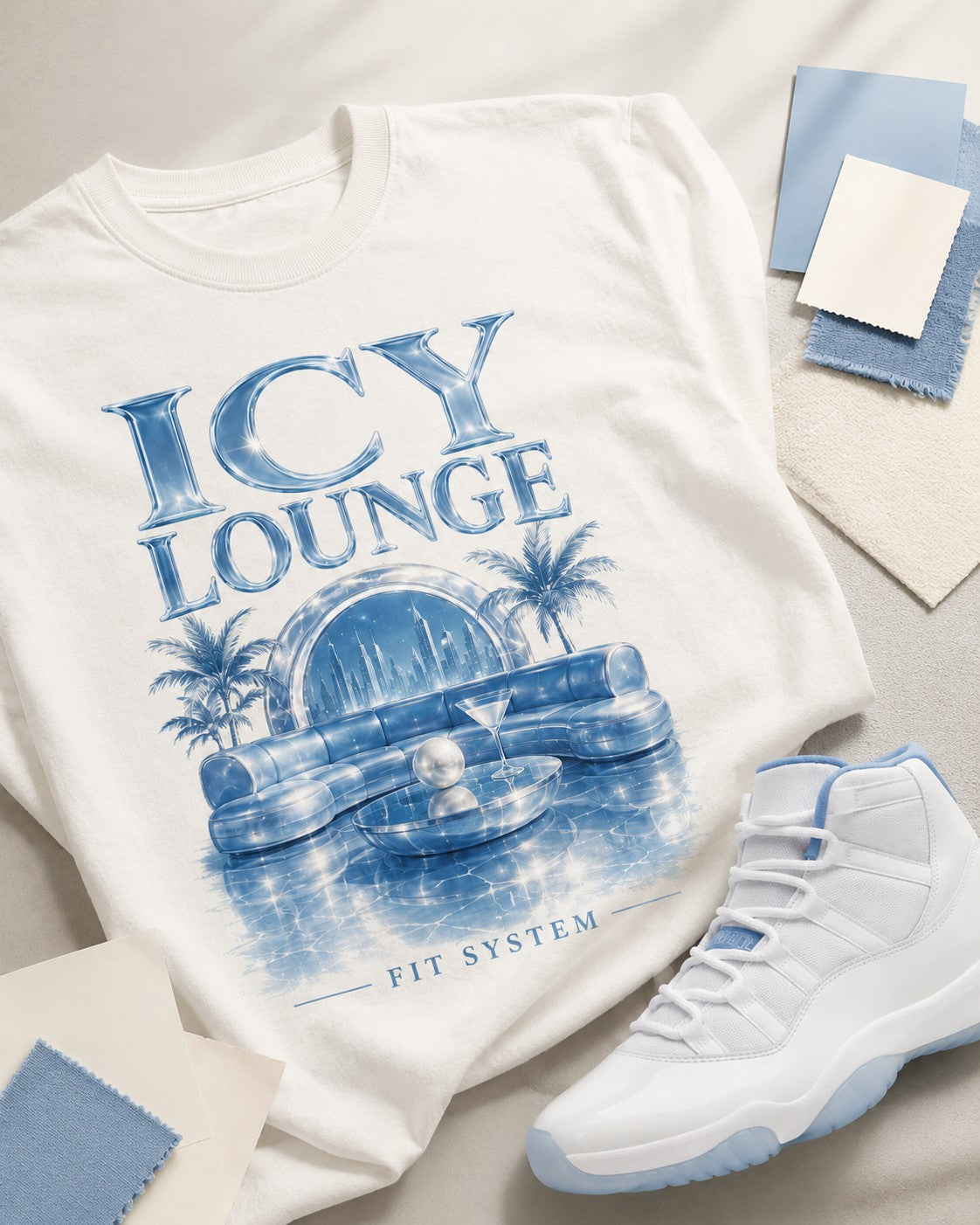 Blue/White Graphic Tee, lifestyle 4