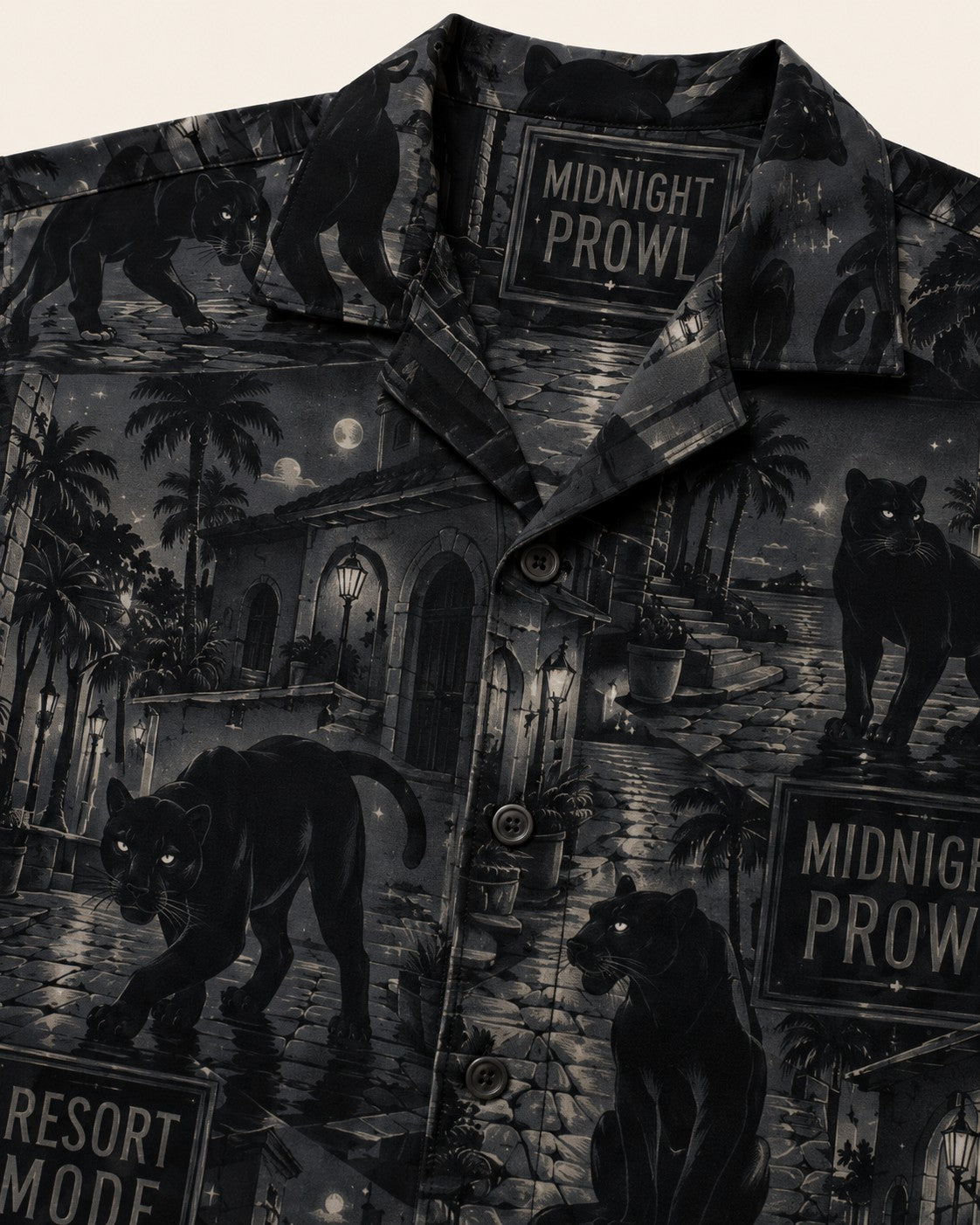 Black/Grey Hawaiian Shirt, lifestyle 3