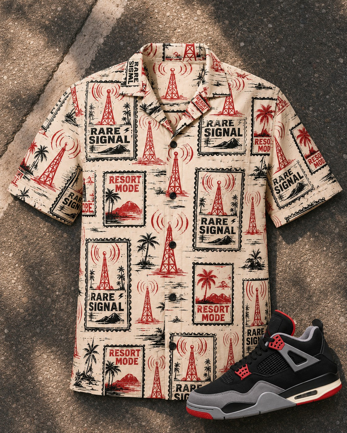 Red/Black Hawaiian Shirt, lifestyle 4