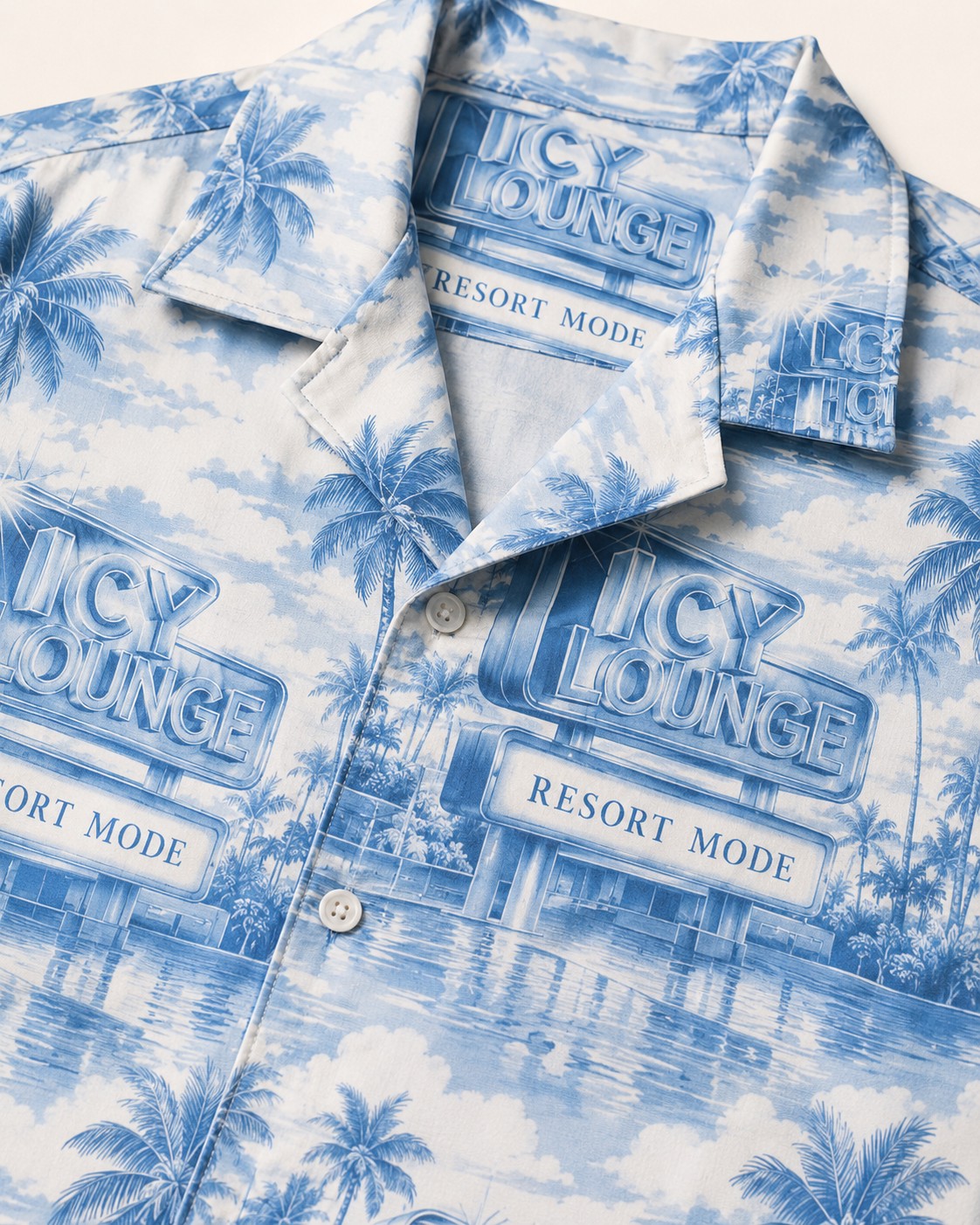 Blue/White Hawaiian Shirt, lifestyle 3
