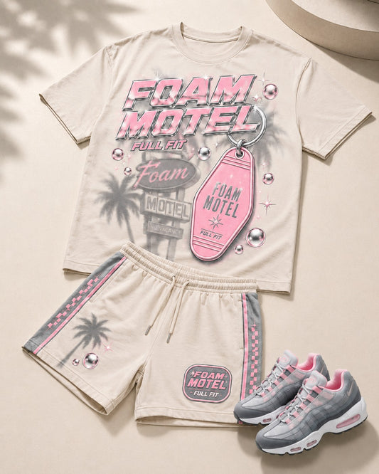 Pink/Grey Short Set, lifestyle 1