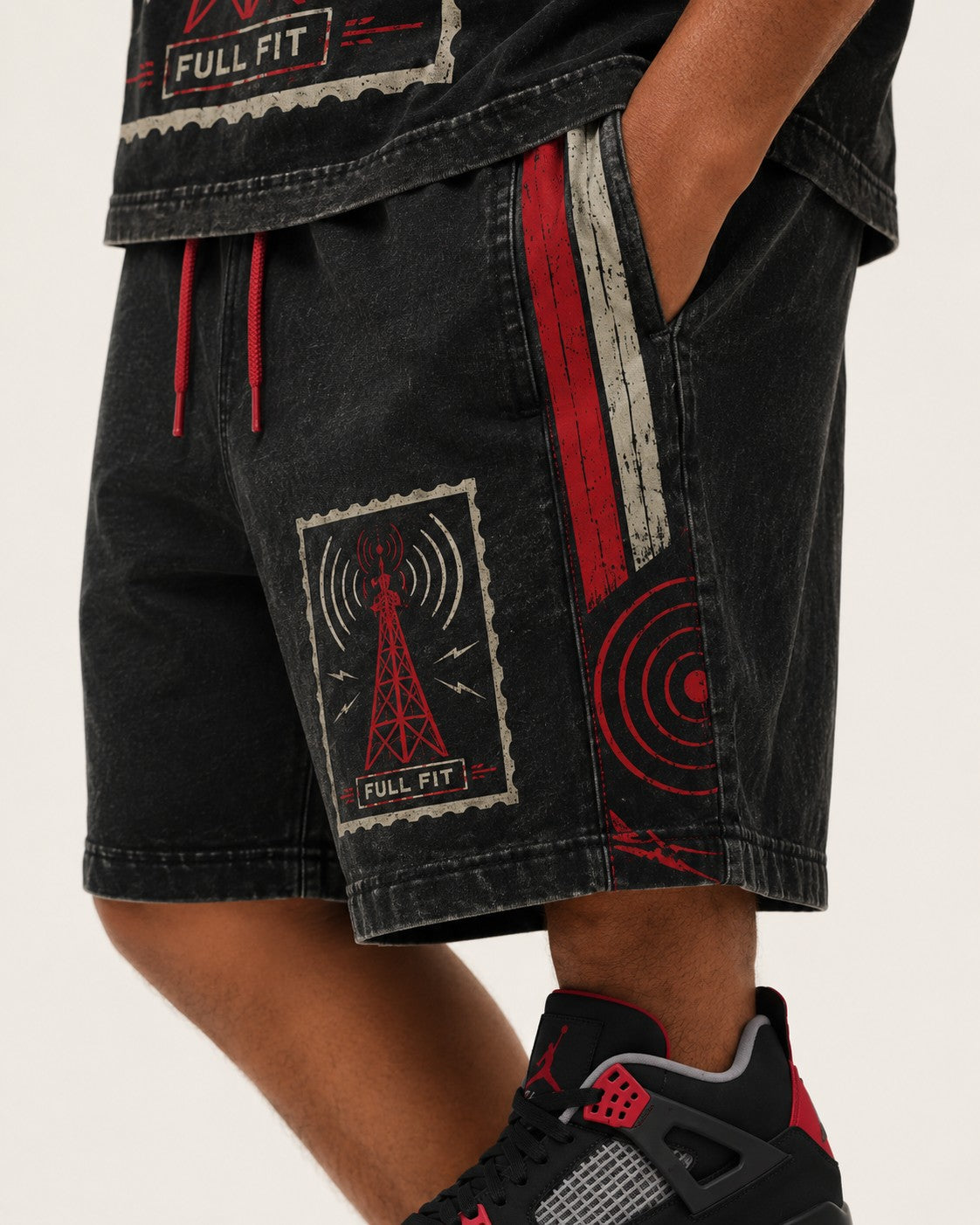 Red/Black Short Set, lifestyle 3