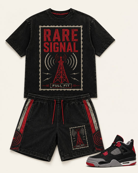 Red/Black Short Set, front