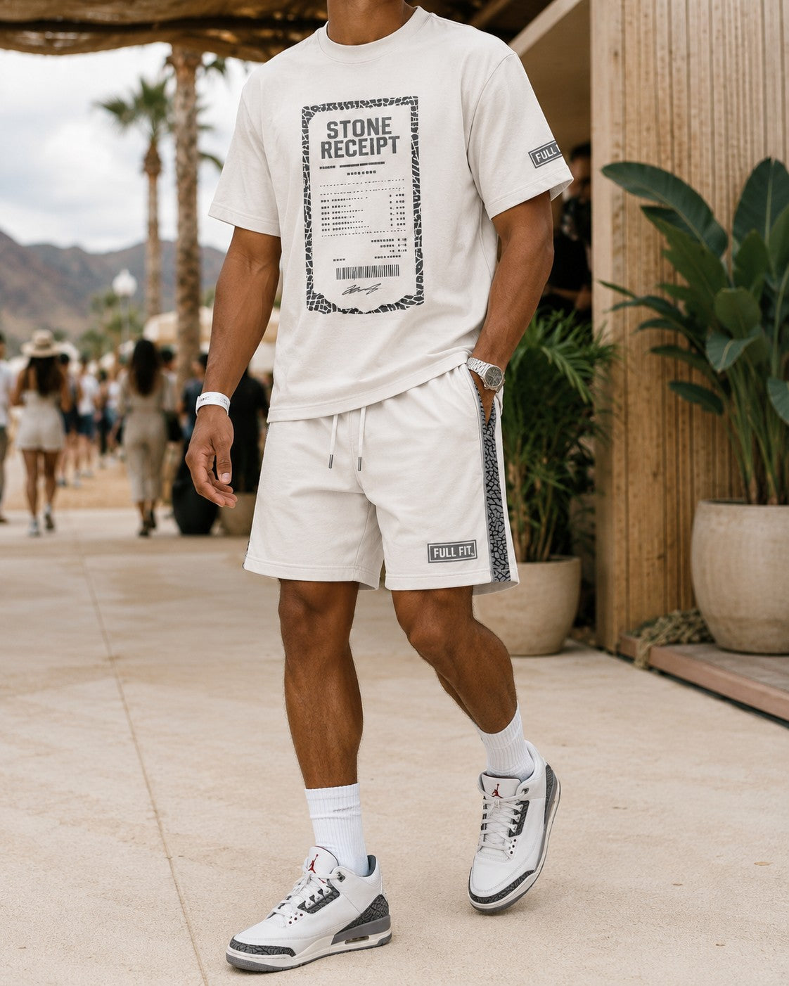 Grey/White Short Set, lifestyle 4