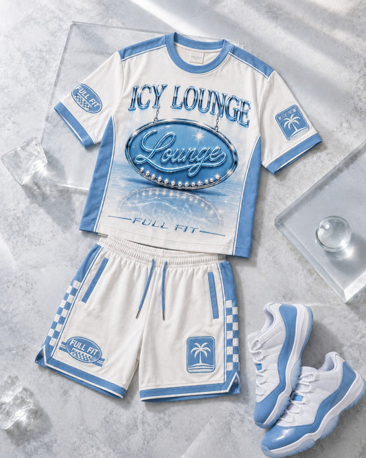 Blue/White Short Set, lifestyle 1