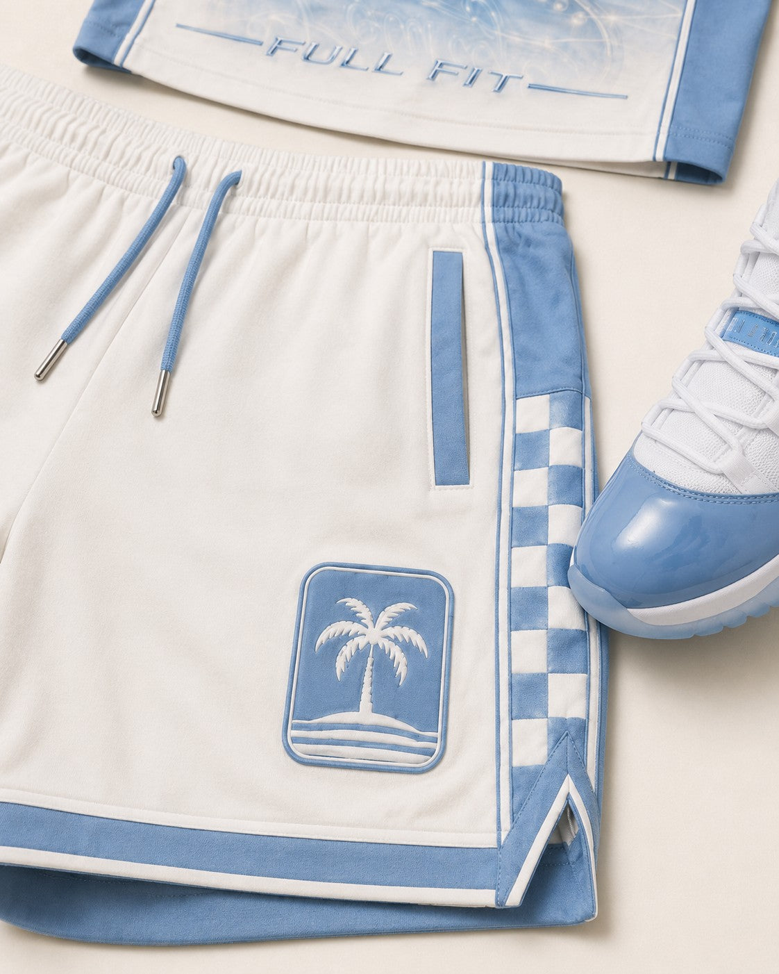 Blue/White Short Set, lifestyle 3