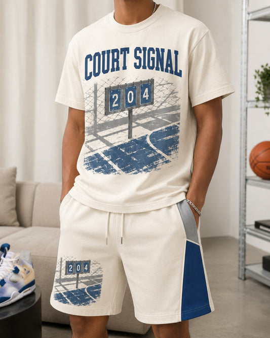 Blue/White Short Set, lifestyle 1