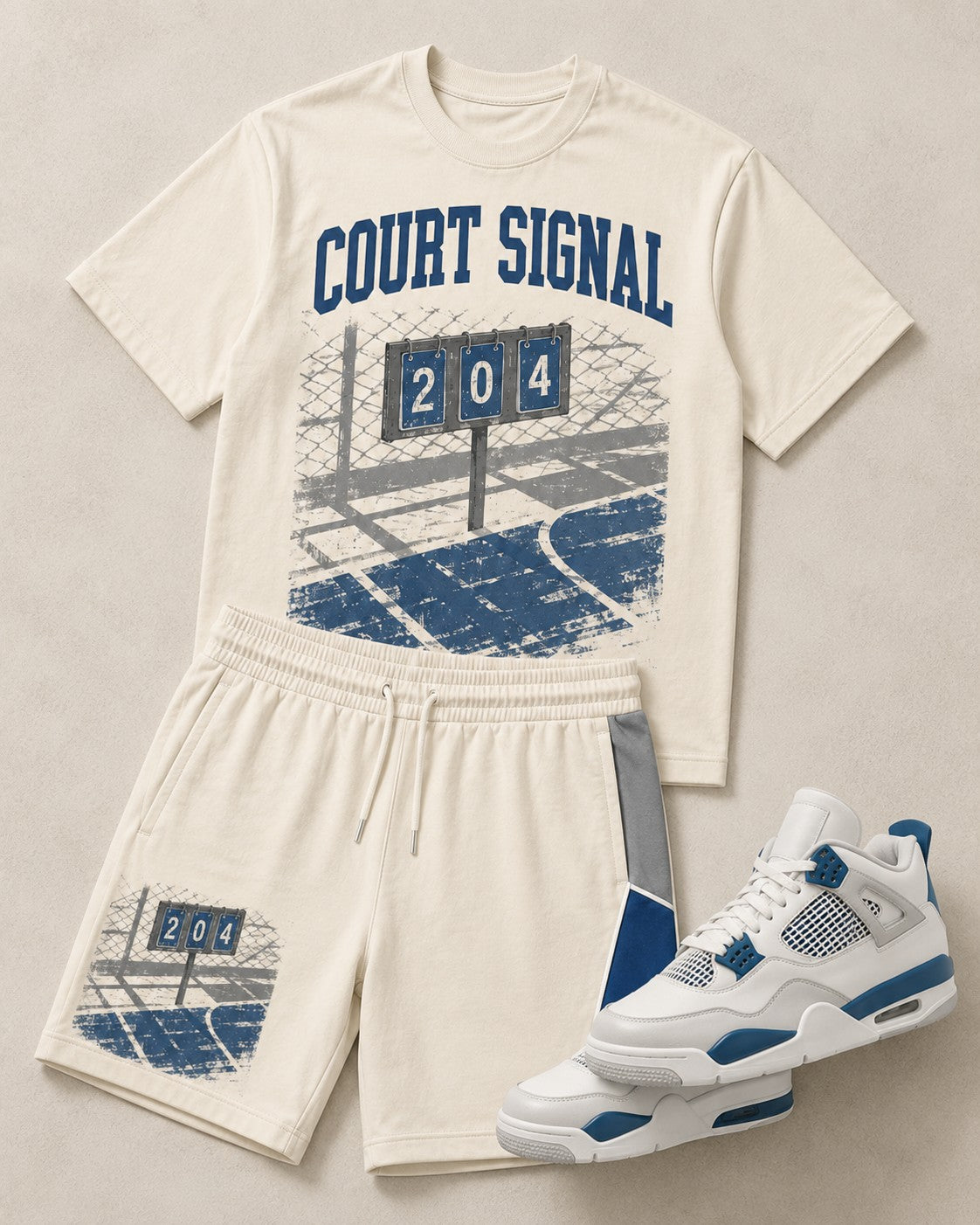 Blue/White Short Set, lifestyle 3