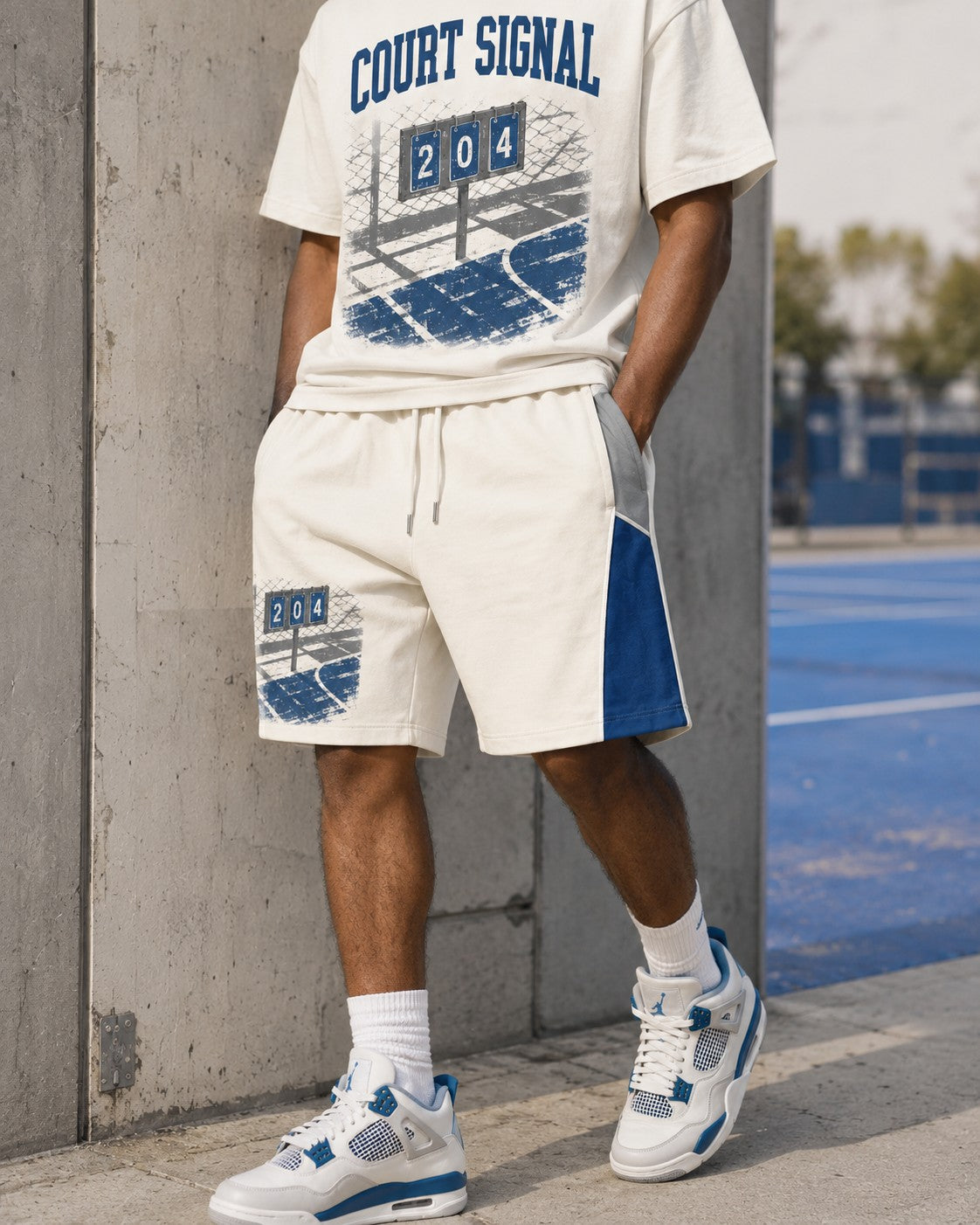 Blue/White Short Set, lifestyle 4