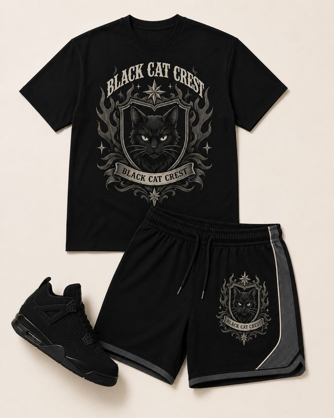Black/Grey Short Set, lifestyle 3
