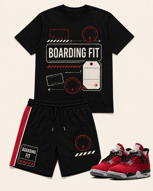 Red/Black Short Set, lifestyle 1