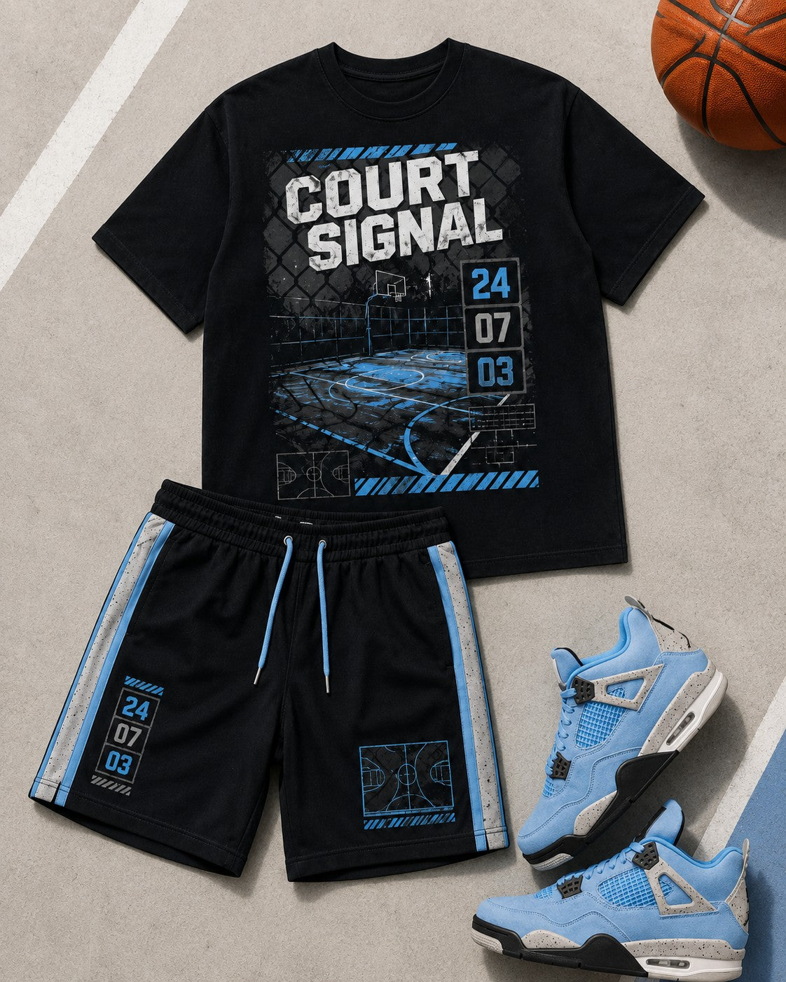 Blue/Black Short Set, lifestyle 3