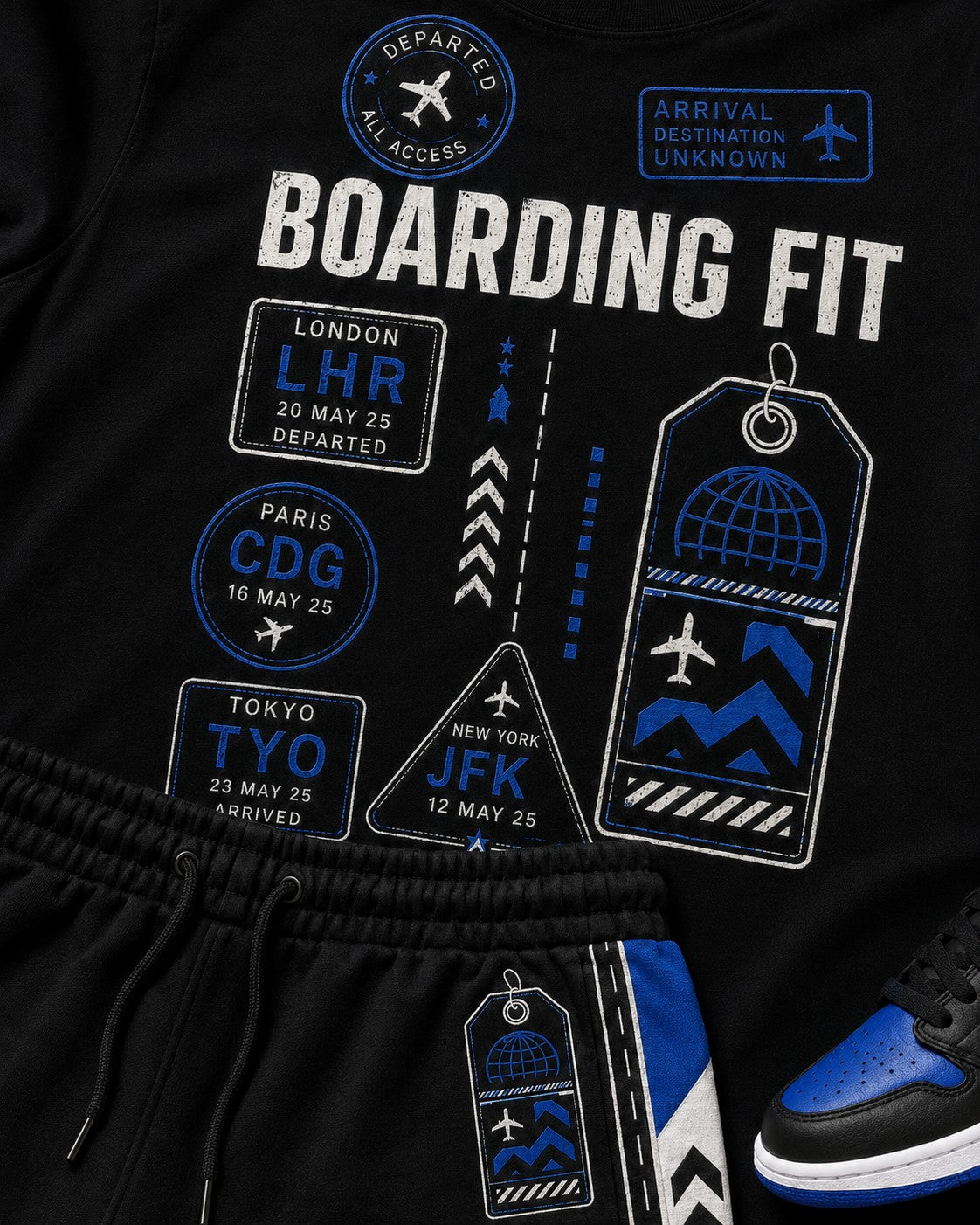 Blue/Black Short Set, lifestyle 2