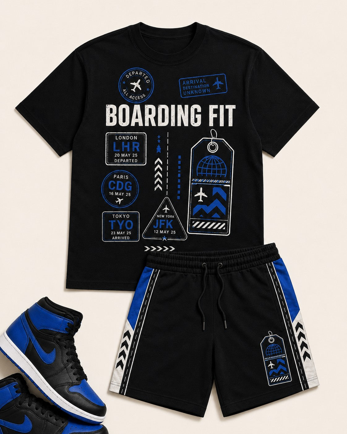 Blue/Black Short Set, lifestyle 3