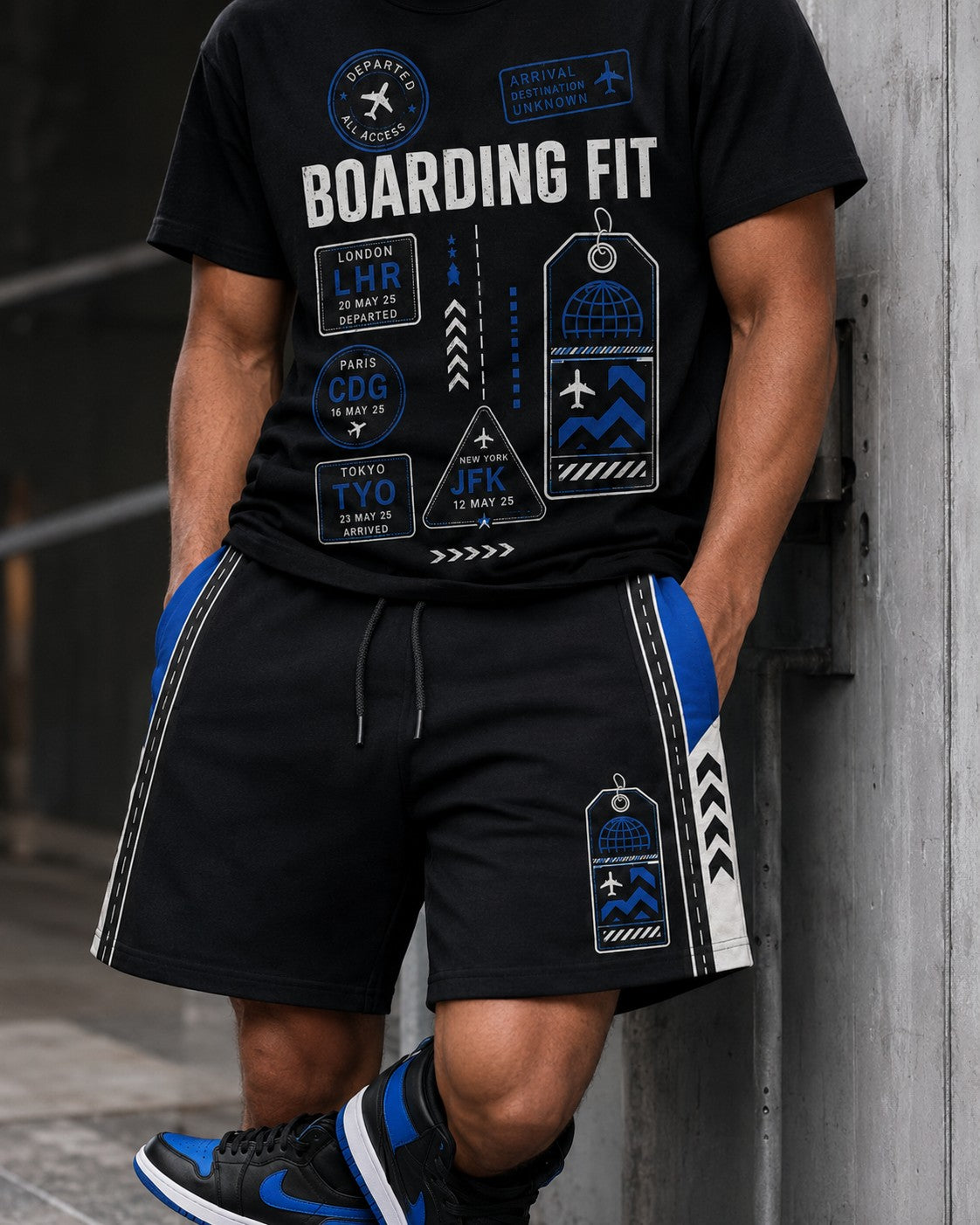Blue/Black Short Set, lifestyle 4