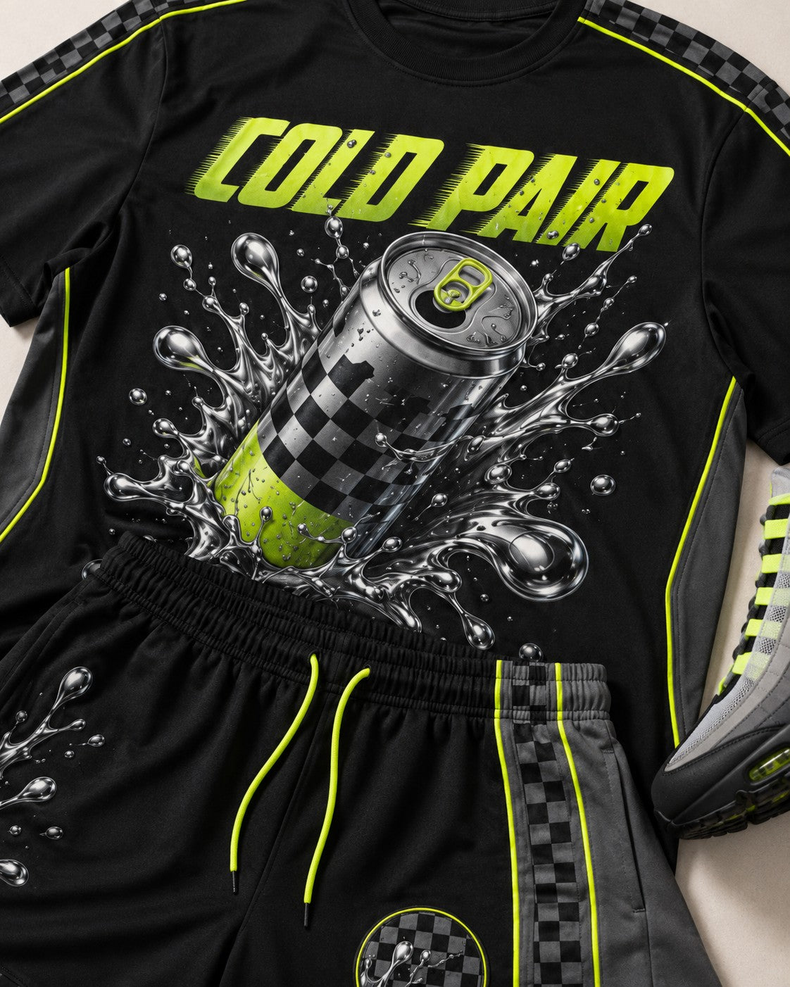 Neon/Grey Short Set, lifestyle 2