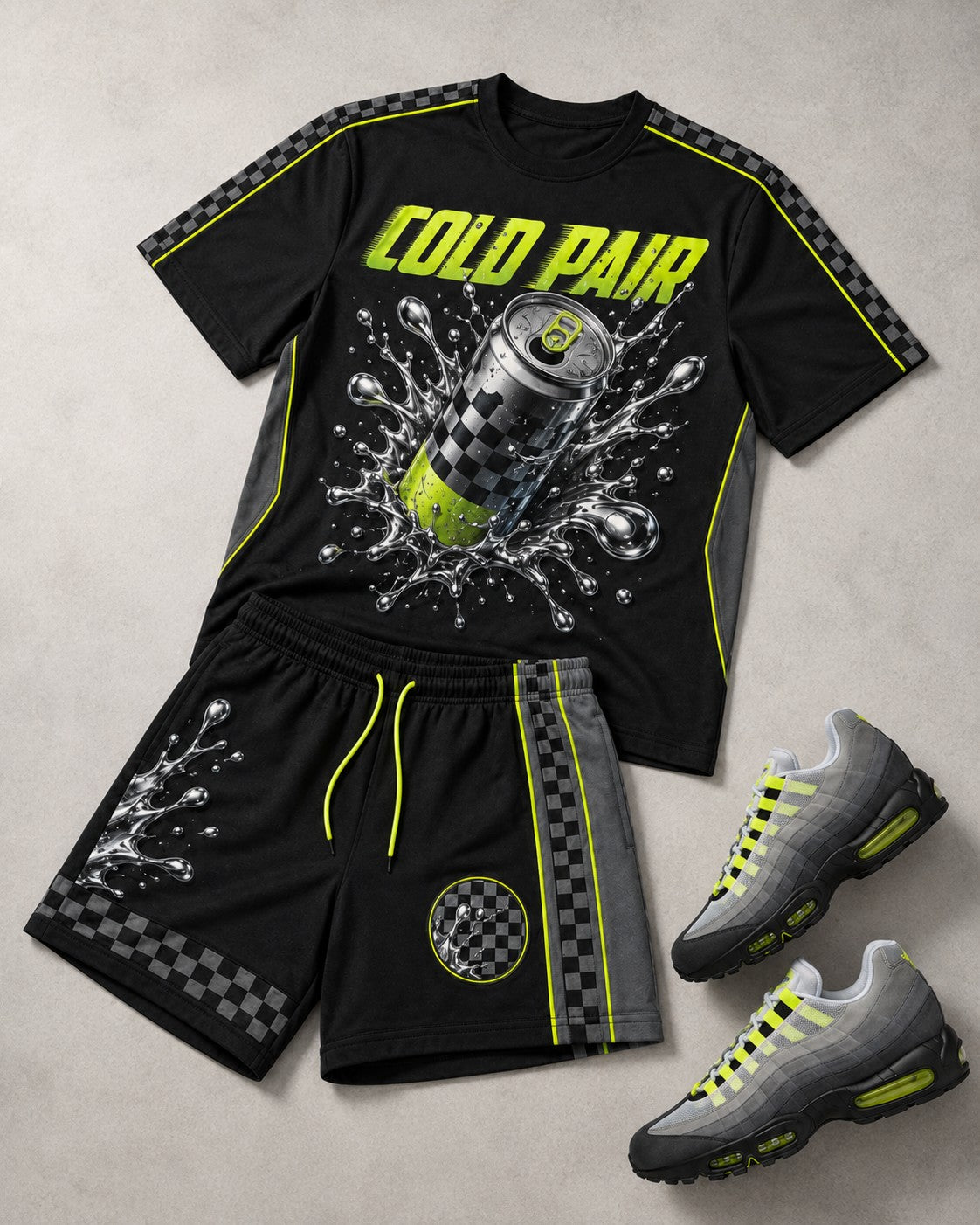 Neon/Grey Short Set, lifestyle 3