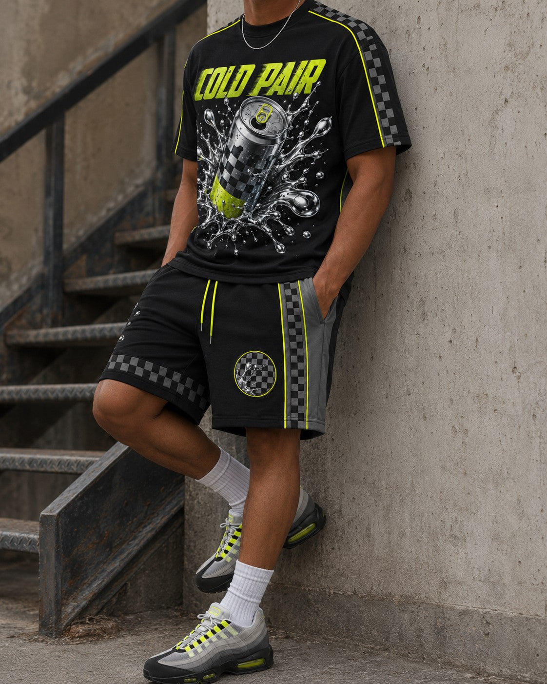 Neon/Grey Short Set, lifestyle 4