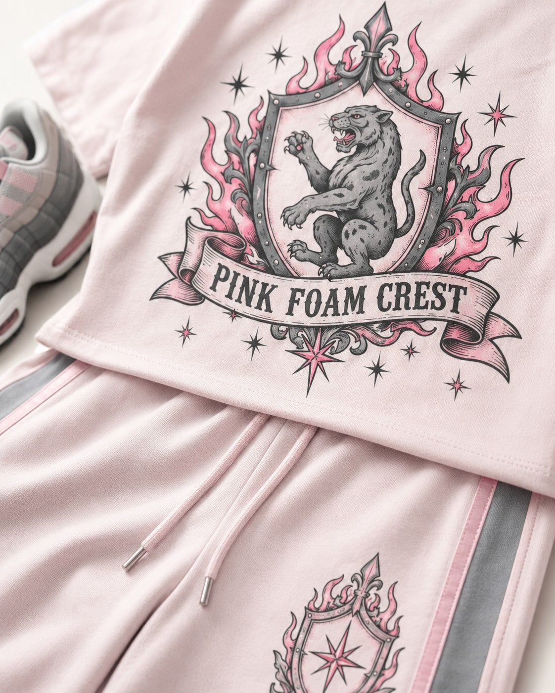 Pink/Grey Short Set, lifestyle 2