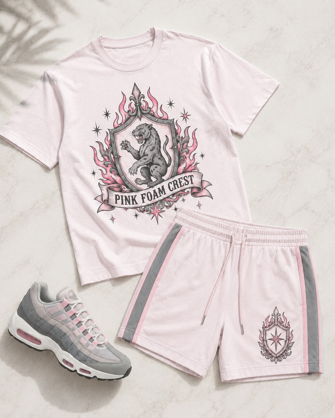 Pink/Grey Short Set, lifestyle 3
