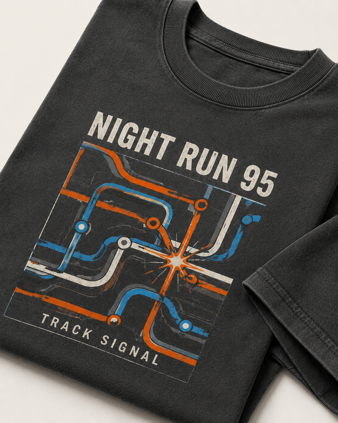 Grey/Orange Graphic Tee, lifestyle 3