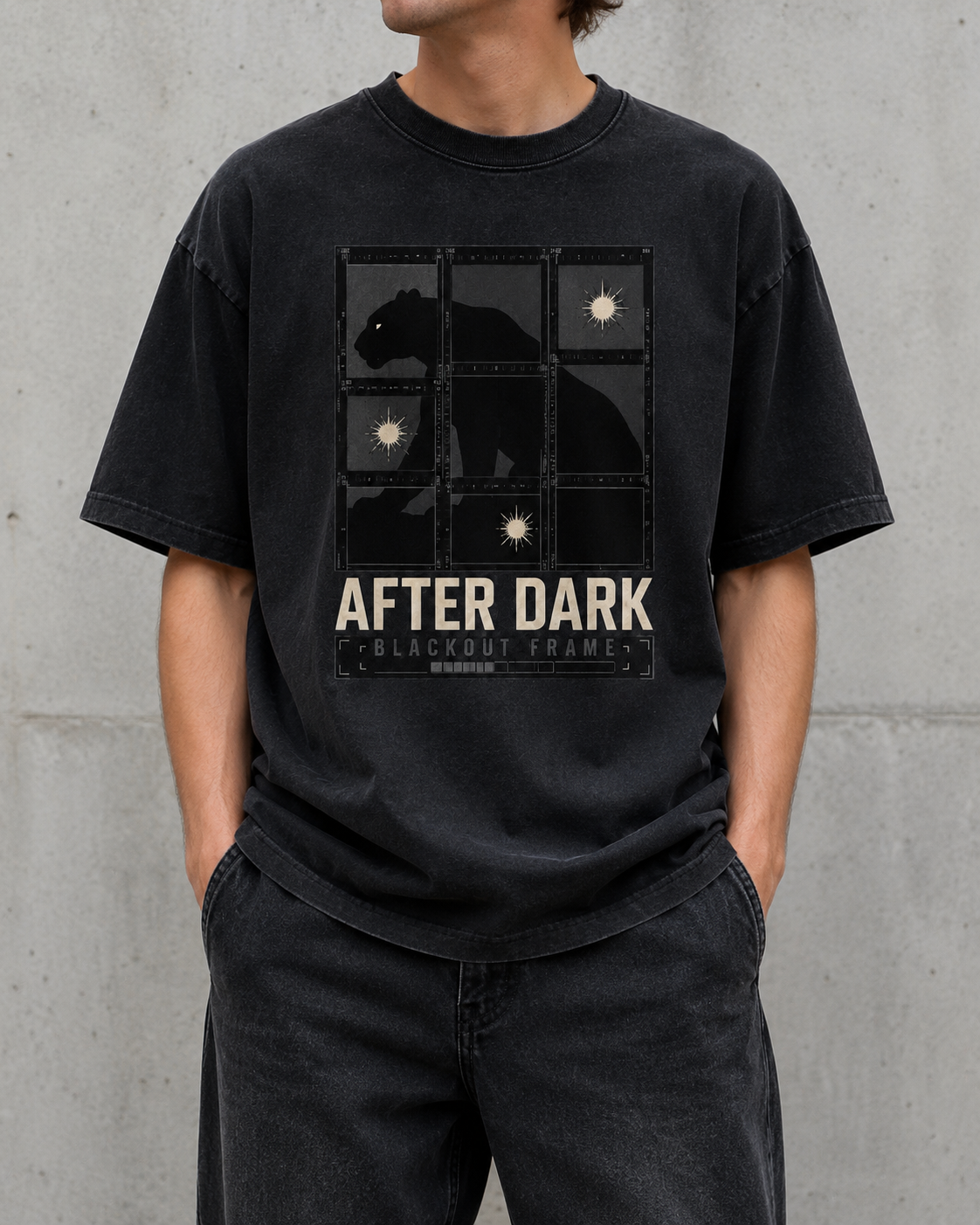 Black/Grey Graphic Tee, lifestyle 1