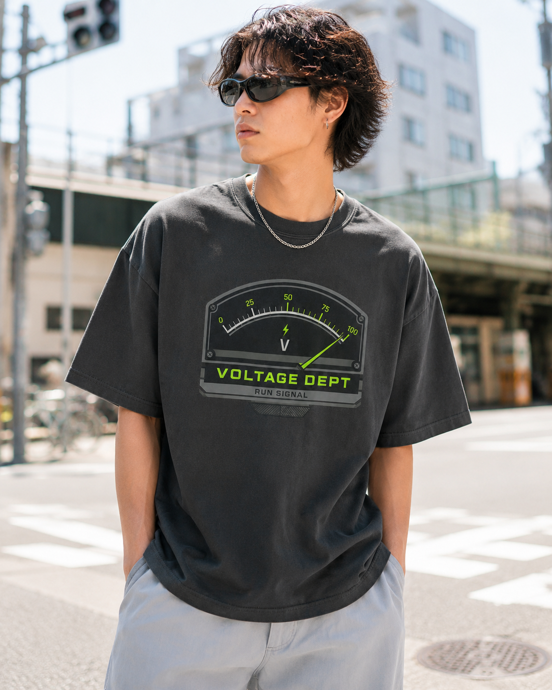 Neon/Grey Graphic Tee, lifestyle 2