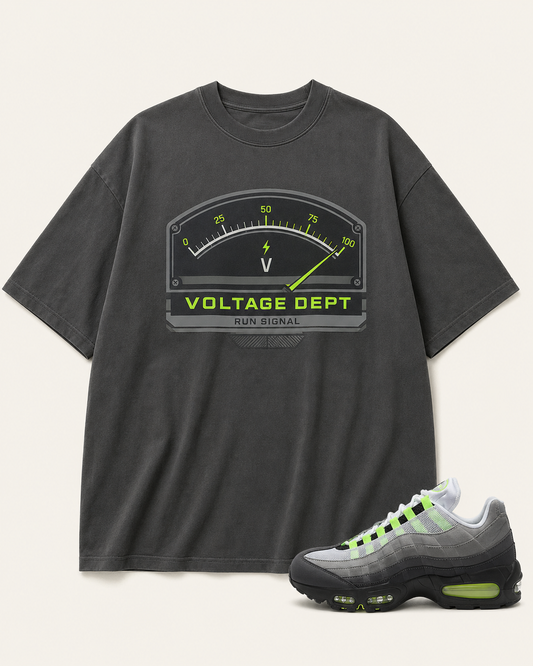 Neon/Grey Graphic Tee, front