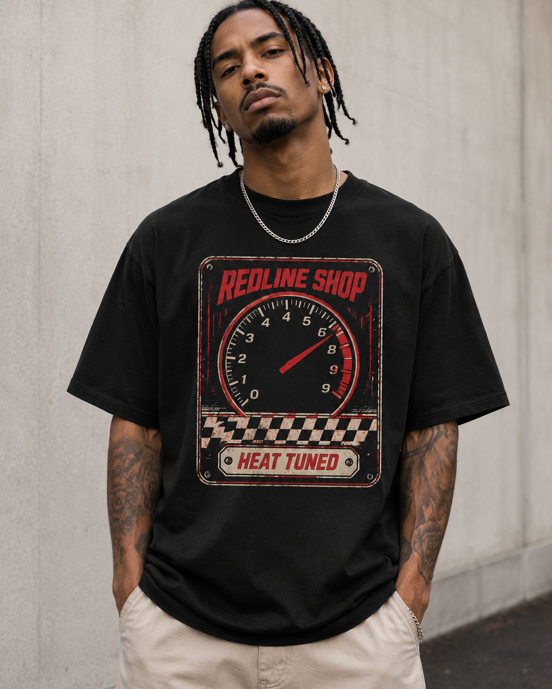 Red/Black Graphic Tee, lifestyle 1