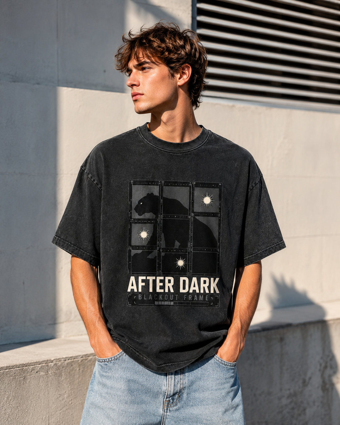 Black/Grey Graphic Tee, lifestyle 2