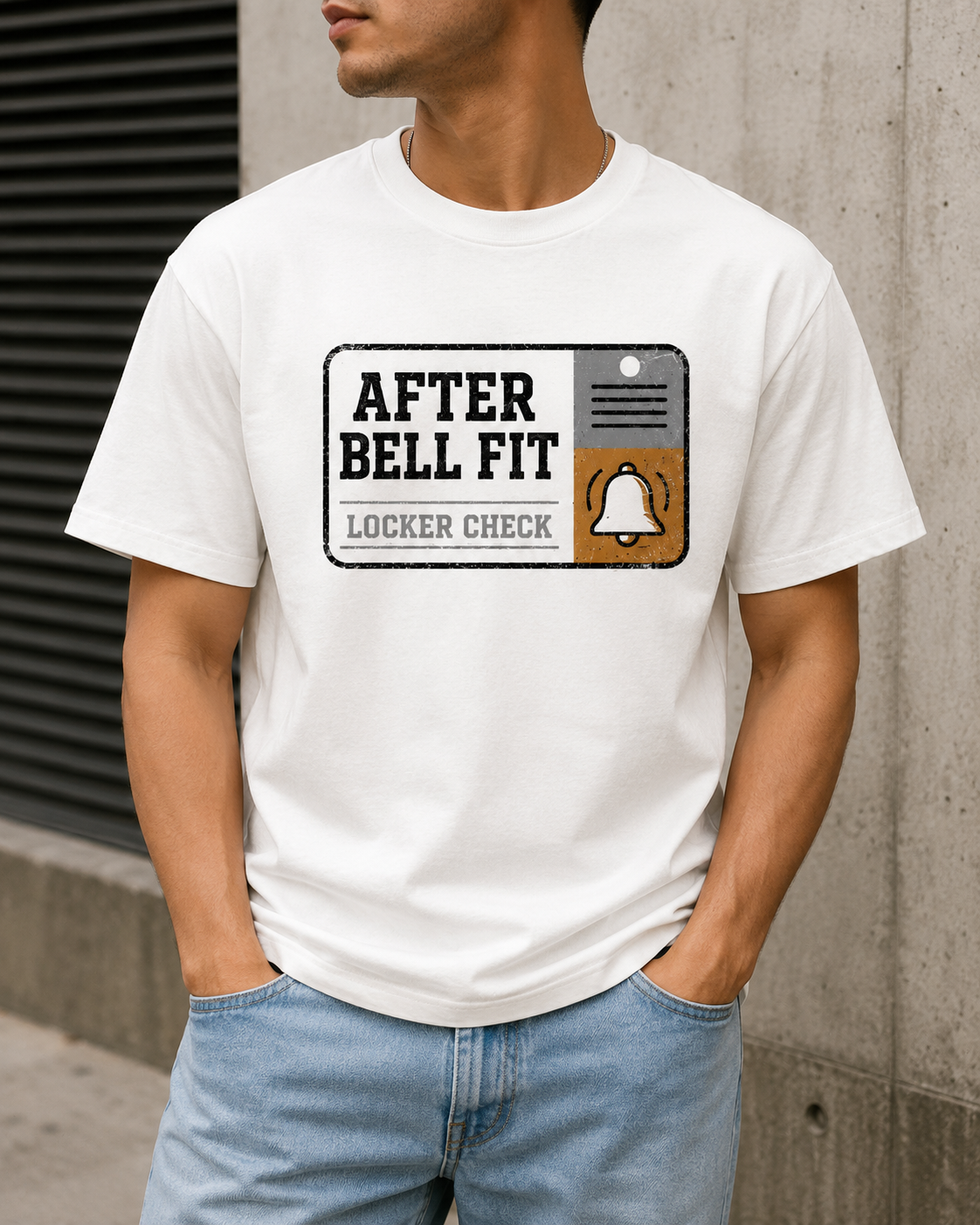 White/Black Graphic Tee, lifestyle 1